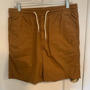 Tobacco color drawstring shorts